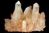 Tangerine Quartz Crystal Cluster - Madagascar #112781-3